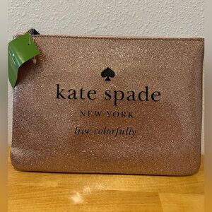 NWT/Kate Spade Vinyl Makeup Case